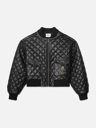 Frame x Ritz Paris + Quilted Leather Bomber