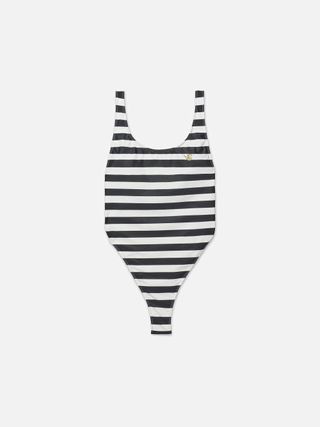 Frame x Ritz Paris + Stripe Swimsuit