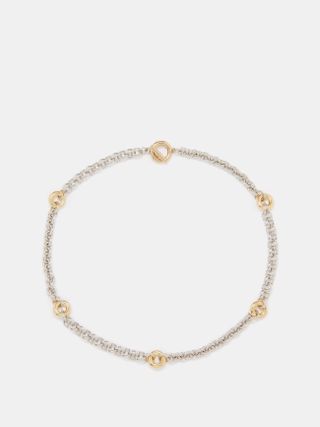 Laura Lombardi + Fillia 14kt Gold and Platinum-Plated Necklace