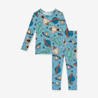 Posh Peanut + Dinos in Space Long Sleeve Pajamas