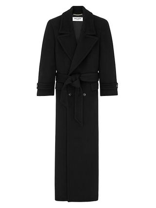 Saint Laurent + Oversized Coat in Wool