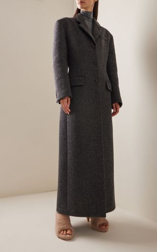 Khaite + Bontin Melange Wool Coat