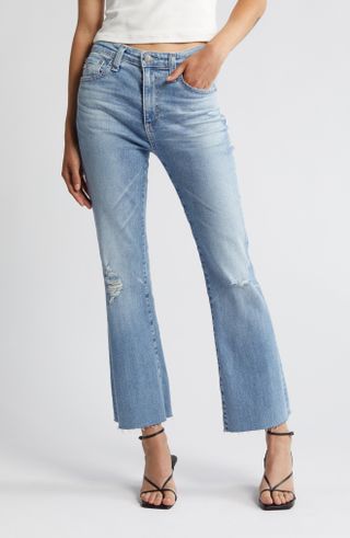 Ag + Farrah High Waist Crop Bootcut Jeans