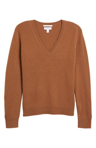 Nordstrom + Cashmere V-Neck Sweater