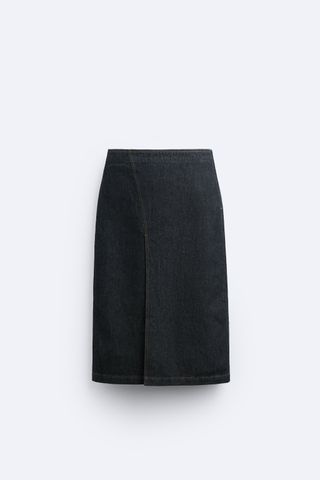 Zara + Asymmetric Denim Skirt X STUDIO NICHOLSON
