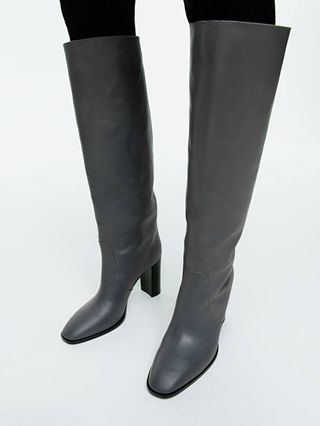 Arket + Knee-High Leather Boots