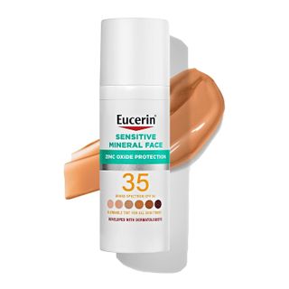 Eucerin + Sun Tinted Mineral Face Sunscreen Lotion SPF 35
