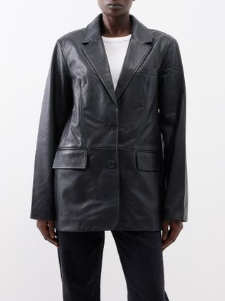 Citizens of Humanity + Orla Tailored Leather Blazer