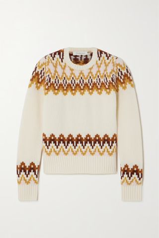 Zimmermann + Lyrical Fair Isle Merino Wool-Blend Sweater