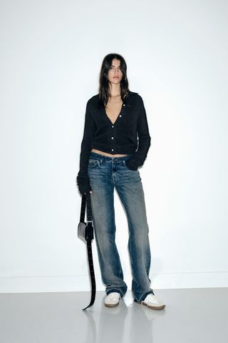 Zara + Low-Rise Jeans