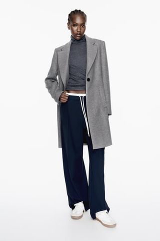 Zara + Felt Texture Coat