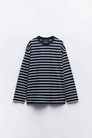 Zara + Striped Luis Vidal Owl T-Shirt