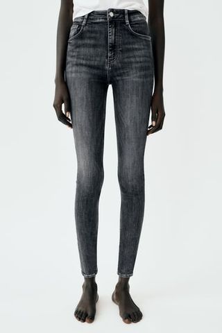 Zara + Sculpted High Rise TRF Skinny Jeans