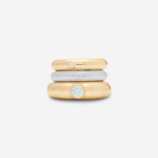 Méga + Stacking Donut Rings With CZ
