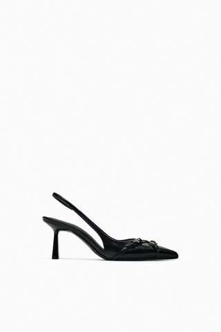 Zara + Buckled Heeled Shoes