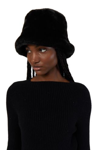 Apparis + Gilly Koba Faux Fur Bucket Hat