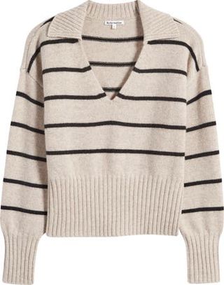 Reformation + Beckie Stripe Cashmere Sweater