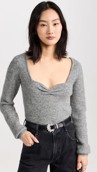 Ganni + Soft Wool Blouse Pullover