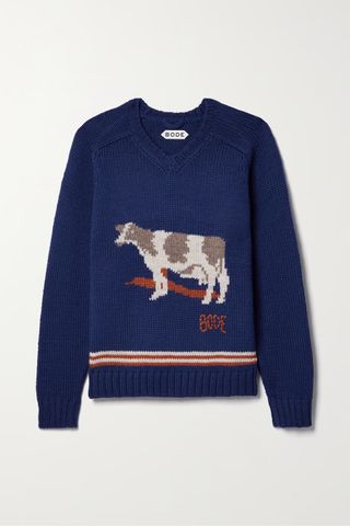 Bode + Intarsia Wool Sweater