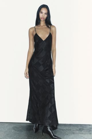 Zara + Combination Slip Dress