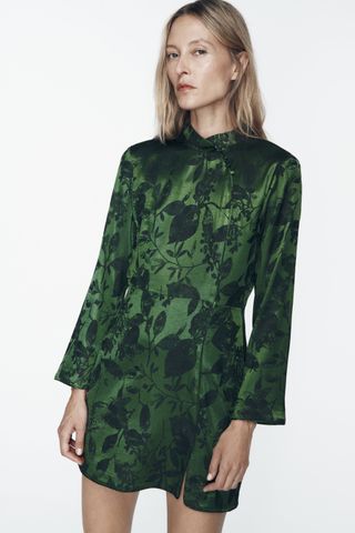 Zara + Short Jacquard Dress