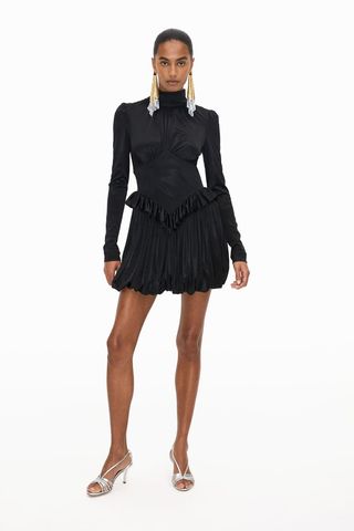 H&M + Jersey Puff-Skirt Dress