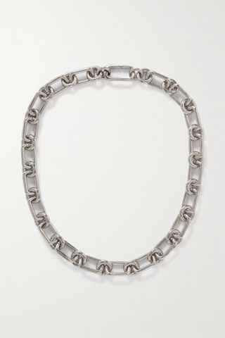 Laura Lombardi + Cresca Platinum-Plated Recycled Necklace