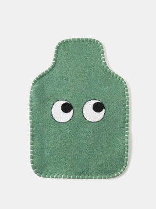 Anya Hindmarch + Eyes Knitted-Wool Hot Water Bottle Cover