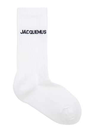 Jacquemus + Les Chaussettes Logo Cotton-Blend Socks