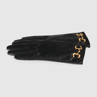 Gucci + Leather Gloves With Horsebit