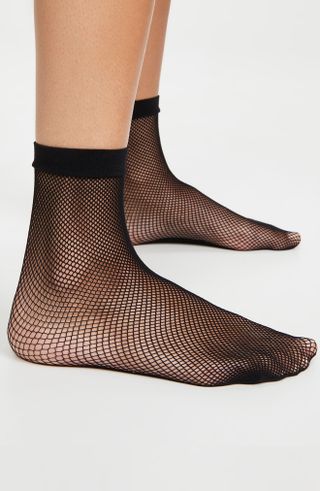 Stems + 2-Pack Micro Fishnet Ankle Socks
