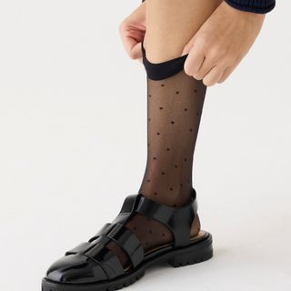 Falke + Sheer Swiss-Dot Ankle Socks