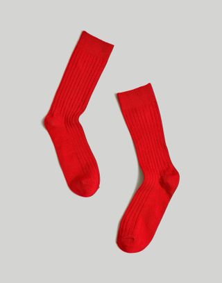 Madewell + Slinky Ribbed Trouser Socks
