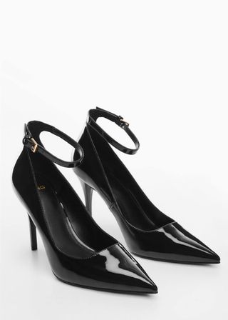 Mango + Patent Leather-Effect Heeled Shoes