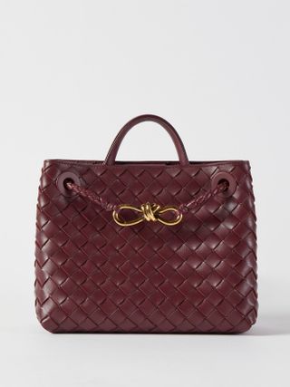 Bottega Veneta + Andiamo Small Intrecciato-Leather Handbag
