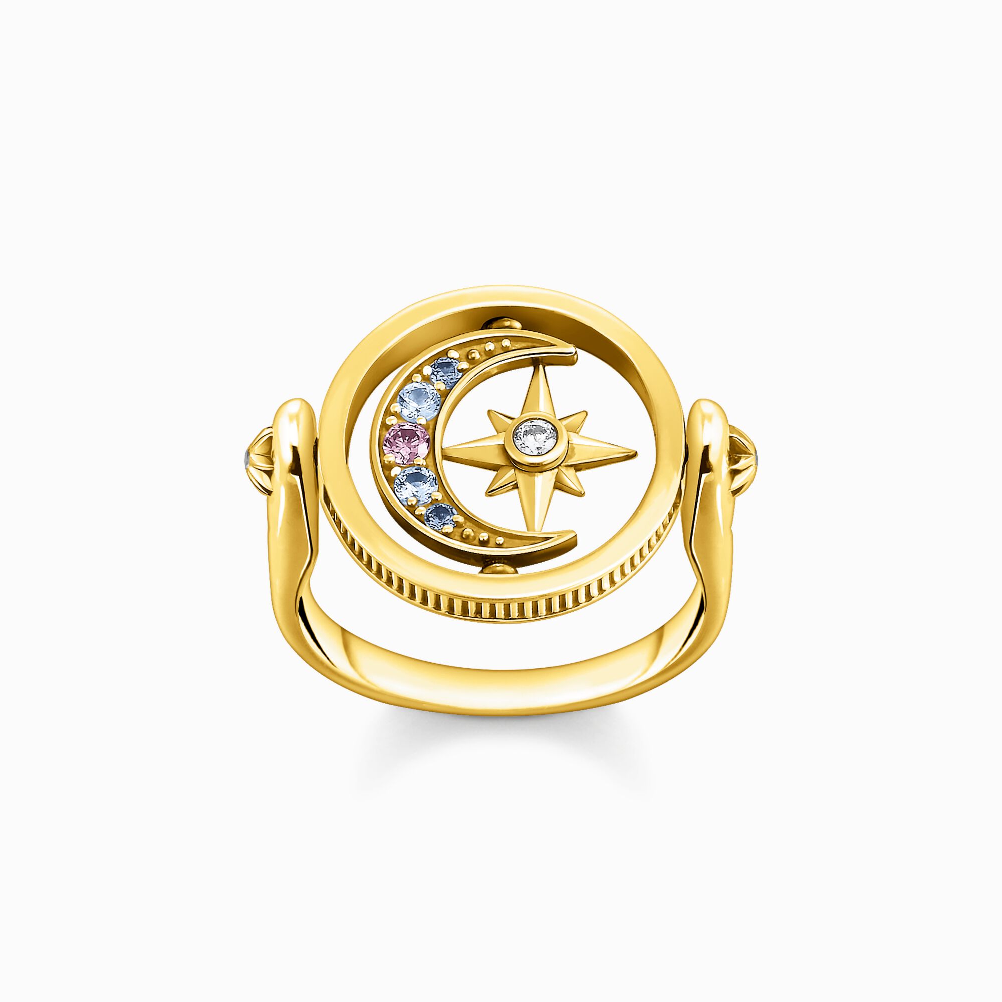 Thomas Sabo + Gold Royalty Star & Moon Ring