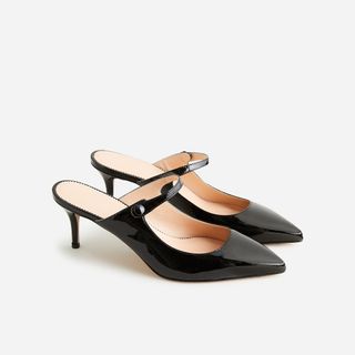 J.Crew + Colette mule heels in Italian patent leather