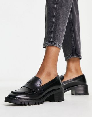 & Other Stories + Leather Heeled Loafers