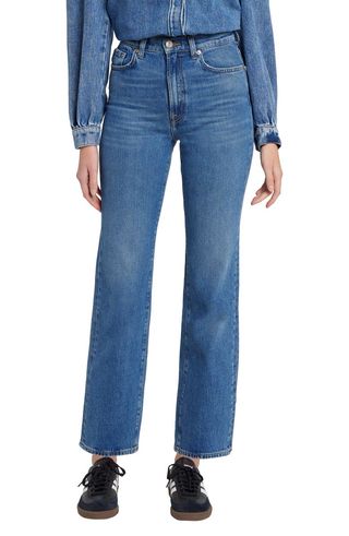 7 for All Mankind + Logan High Waist Stovepipe Jeans