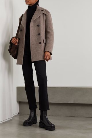Purdey + Hyde Double-Breasted Wool-Twill Coat