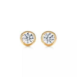 Tiffany + Elsa Peretti® Diamonds by the Yard® Earrings in Yellow Gold
