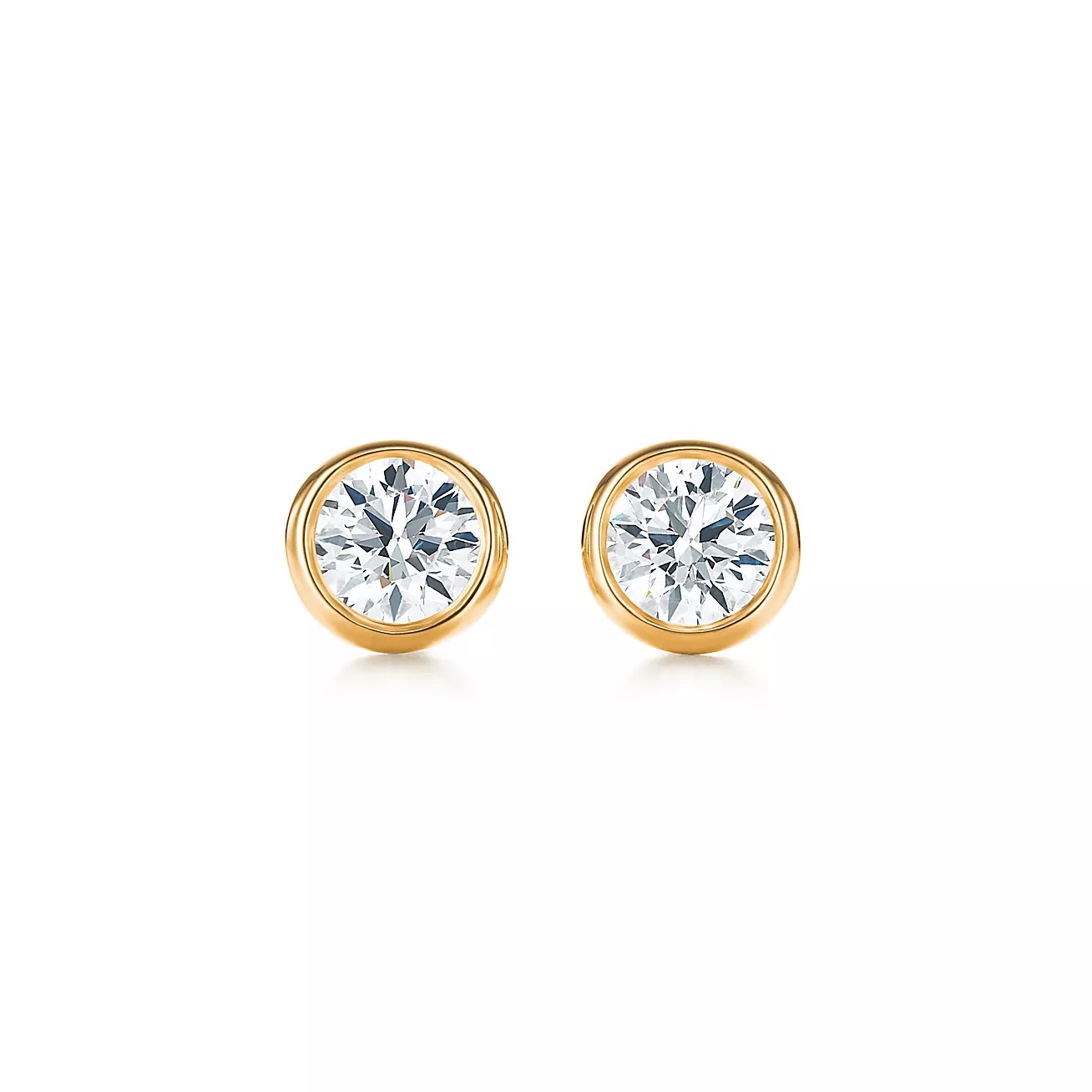 Tiffany + Elsa Peretti® Diamonds by the Yard® Earrings in Yellow Gold