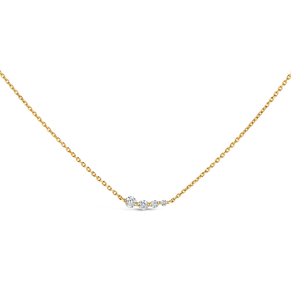 Dinny Hall + Shuga Solid Gold & Created Diamond Tapering Scoop Necklace