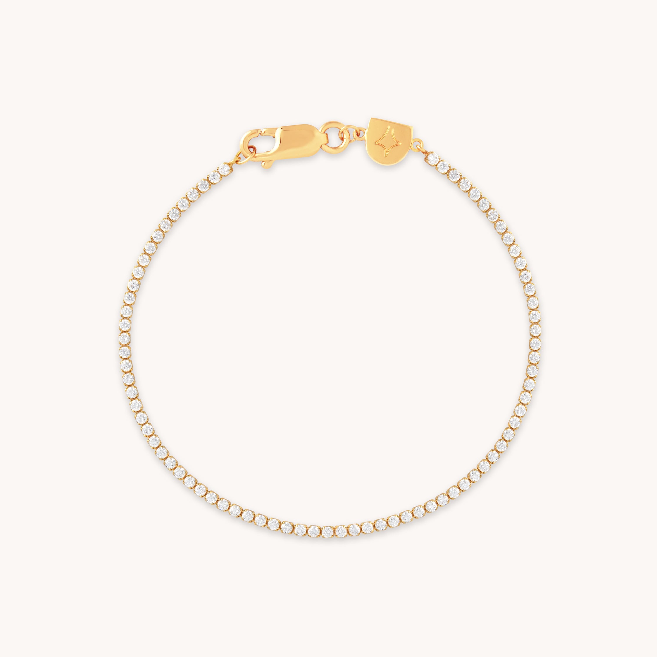 Astrid & Miyu + Tennis Chain Bracelet in Gold