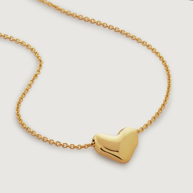 Monica Vinader + Gold Vermeil Heart Chain Necklace