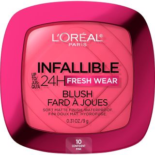 L'Oréal Paris + Infallible Up to 24H Fresh Wear Soft Matte Blush in Confident Pink