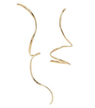 Faris + Gold Boa Earrings