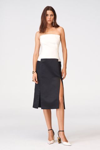 Zara + Contrast Corset Style Dress
