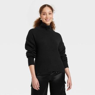 A New Day + Mock Turtleneck Pullover Sweater