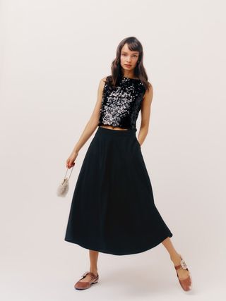 The Reformation + Maia Wool Skirt